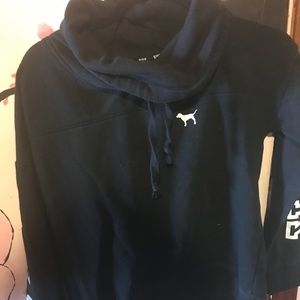 Victorias Secret Pink! Black long sleeve sweater